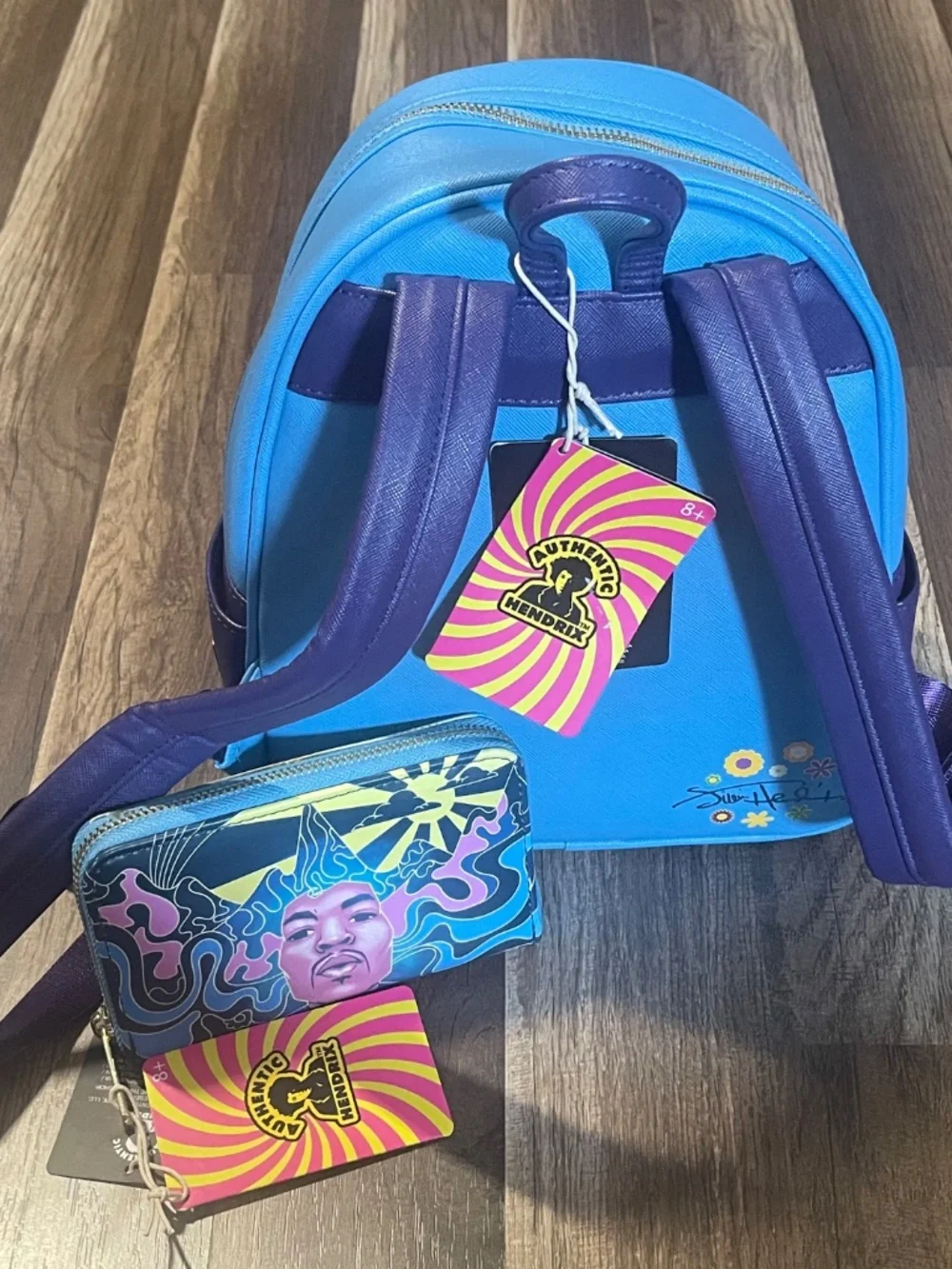 Jimi Hendrix mini backpack and Wallet Loungefly